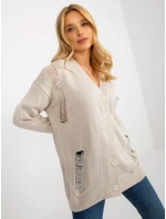 Dámsky kardigan LC SW 8042.04X béžová - FPrice