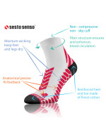 Sesto Senso krátke športové ponožky biele