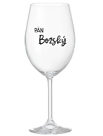 PÁN BOŽSKÝ - priehľadný pohár na víno 350 ml