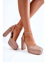 Dámské sandály na podpatku model 18647119 - Gemini Dámské sandály na podpatku model 18647119 - Gemini