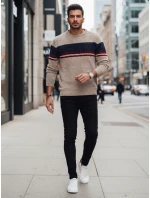 Pánsky hnedý sveter FashionStreet WX2243z