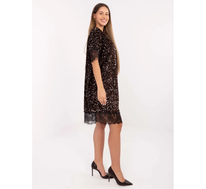 MI SK šaty A60151.29P hnedé