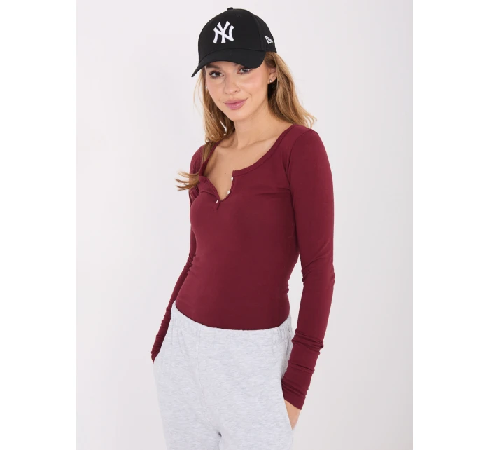 Bluzka WT BZ model 21859036 bordowy - FPrice