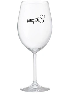 PAUZIČKA - čirá sklenice na víno 350 ml