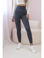 Pruhované legíny v grafitovej farbe Pruhované legíny v grafitovej farbe