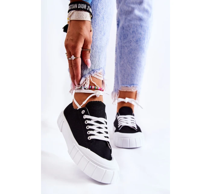 Damskie Trampki Na Platformie Czarne Comes Damskie Trampki Na Platformie Czarne Comes