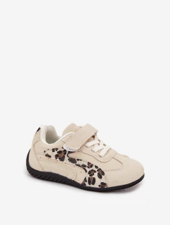 Dětské sportovní boty na suchý zip béžové s model 21731742 - Boto