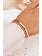 Hladký náramek z chirurgické oceli zlatý Hladký náramek z chirurgické oceli zlatý