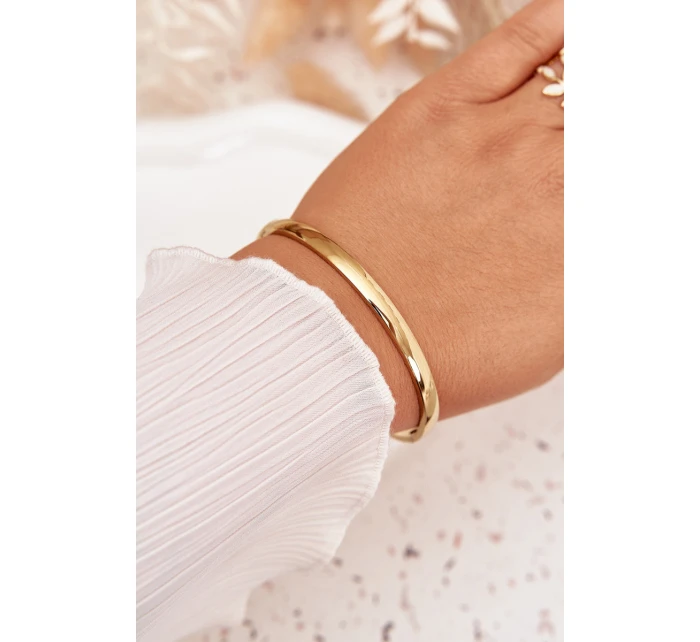 Hladký náramek z chirurgické oceli zlatý Hladký náramek z chirurgické oceli zlatý