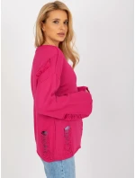 Dámský svetr BA SW fuchsiová model 18178463 - FPrice Dámský svetr BA SW fuchsiová model 18178463 - FPrice