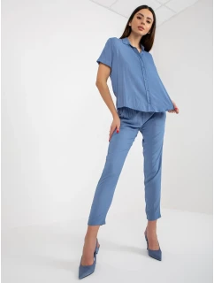 Dámska blúzka D73761M11063B modrá - FPrice