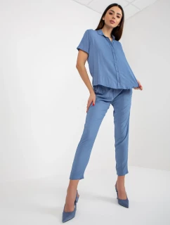 Dámska blúzka D73761M11063B modrá - FPrice