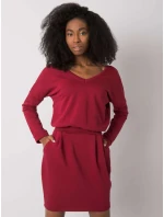 Šaty RV SK model 16732250 kaštanová - FPrice Šaty RV SK model 16732250 kaštanová - FPrice