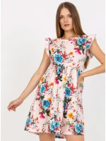 Dámské šaty RV SK model 17500282 světle růžové - FPrice Dámské šaty RV SK model 17500282 světle růžové - FPrice