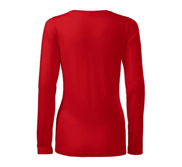 Štíhla košeľa pre ženy červená