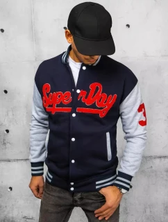 Pánská rozepínací mikina tmavě modrá Dstreet model 21966755 - FashionStreet