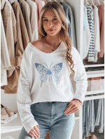 Dámska blúzka oversize FLOFLY biela FashionStreet RY2783 Dámska blúzka oversize FLOFLY biela FashionStreet RY2783