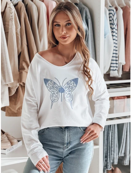 Dámska blúzka oversize FLOFLY biela FashionStreet RY2783 Dámska blúzka oversize FLOFLY biela FashionStreet RY2783