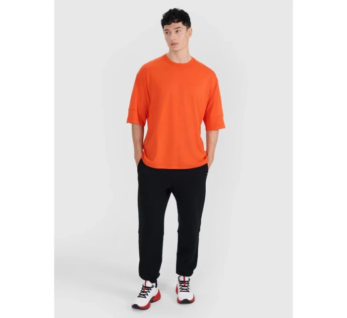 Pánské hladké tričko oversize model 21436922 pánské - 4F Pánské hladké tričko oversize model 21436922 pánské - 4F