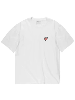 Tričko Prosto Small Shield KL261MTEE1072, biele, veľkosť L