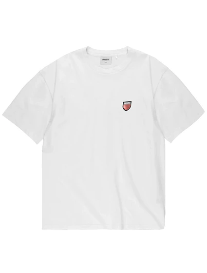 Tričko Prosto Small Shield KL261MTEE1072, biele, veľkosť L