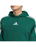 Bluza męska adidas Essentials 3-Stripes Fleece Hoodie zielona KZ1413 pánské Bluza męska adidas Essentials 3-Stripes Fleece Hoodie zielona KZ1413 pánské