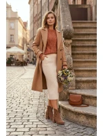 Botki Damskie Ażurowe Z Naturalnego Zamszu Na Słupku Zazoo 3690 Brązowe