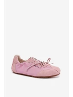 Semišové Nízké Dámské Tenisky Big Star TT274600 Růžové