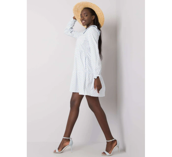 Šaty 123 SK 187576.40P biela a modrá