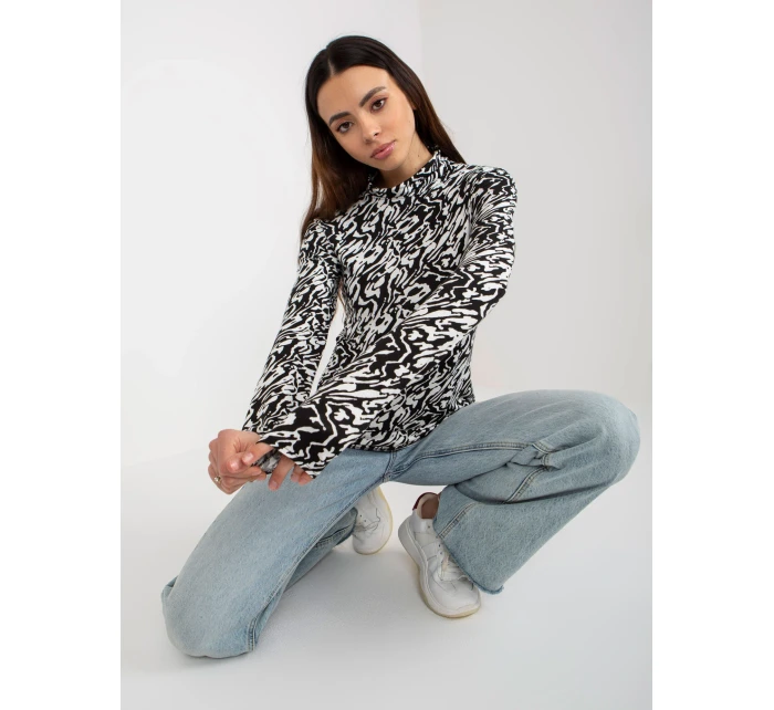 Dámska blúzka LK BZ 509197 1.51P biela a čierna - FPrice