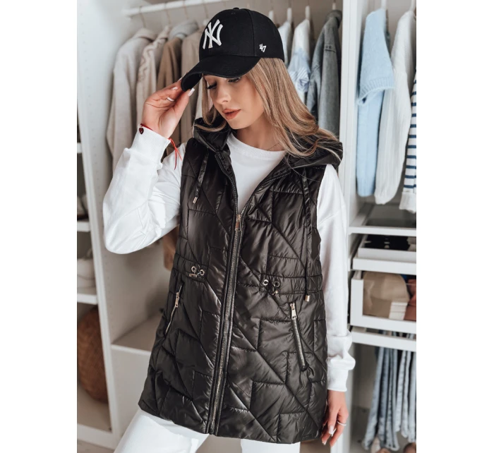 Dámská přechodná prošívaná vesta černá Dstreet model 21984410 - FashionStreet