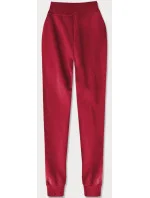 Tmavě červené teplákové kalhoty model 17672225 - J.STYLE Tmavě červené teplákové kalhoty model 17672225 - J.STYLE
