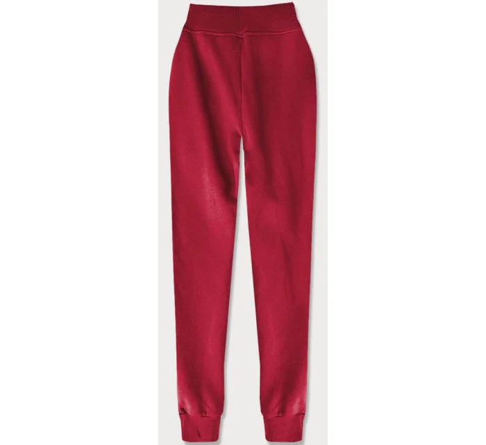 Tmavě červené teplákové kalhoty model 17672225 - J.STYLE Tmavě červené teplákové kalhoty model 17672225 - J.STYLE