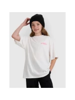 Dievčenské tričko oversize s potlačou 4F 4FJRAW25TTSHF2935-11S Dievčenské tričko oversize s potlačou 4F 4FJRAW25TTSHF2935-11S