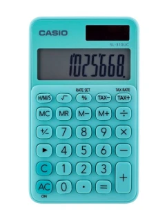 CASIO Vrecková kalkulačka SL-310UC-GN BOX, 10-miestna, 70x118mm, kartónová krabica, zelená