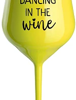 DANCING IN THE WINE - žltý nerozbitný pohár na víno 470 ml