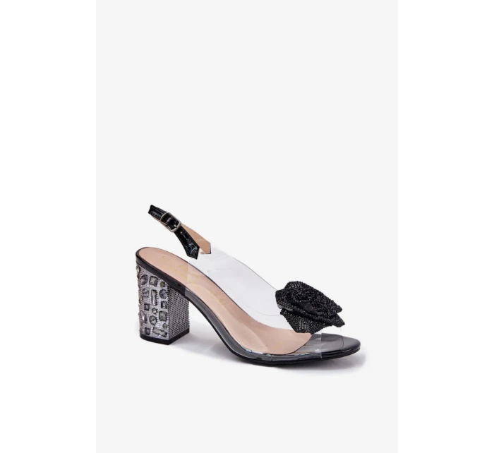 Sandále na podpätku model 213934 Krok vo veľkom štýle