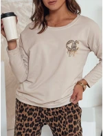 Dámska blúzka oversize ICONIQ béžová FashionStreet RY2695