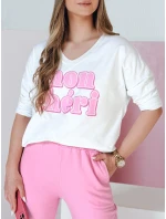 Dámská halenka s potiskem bílá Dstreet model 21989004 - FashionStreet