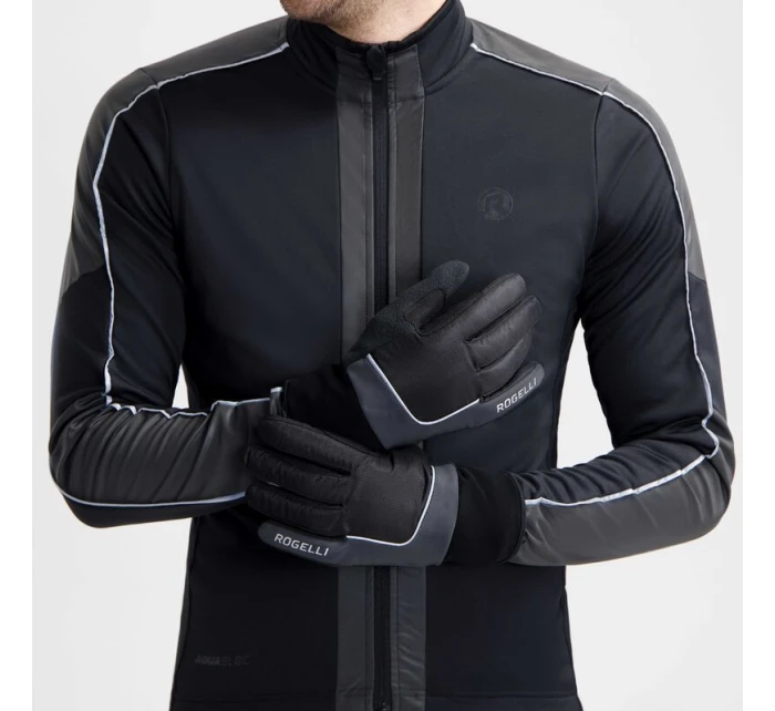Zimní rukavice Rogelli ESSENTIAL HIVIS černé S