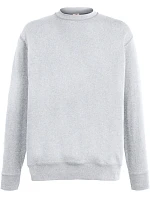 Fruit of the Loom Lightweight Set-In Sweat Pánska mikina 16.2156 heather grey Fruit of the Loom Lightweight Set-In Sweat Pánska mikina 16.2156 heather grey