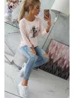 Halenka s potiskem Original powder pink Halenka s potiskem Original powder pink