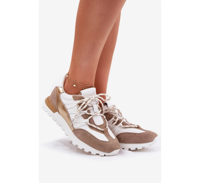 Kožené Polobotky Sneakers Dámské model 21693232 - Artiker