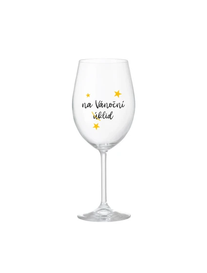 NA VÁNOČNÍ ÚKLID - čirá sklenice na víno 350 ml NA VÁNOČNÍ ÚKLID - čirá sklenice na víno 350 ml