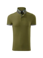 Polokošeľa Collar Up avokádovo zelená