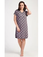 Dámska nočná košeľa s krátkym rukávom Polka dot