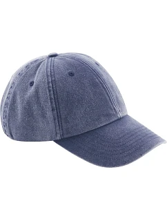 Beechfield B 655B Detská 6-panelová nízkoprofilová čiapka s kšiltom 53.655B vintage denim