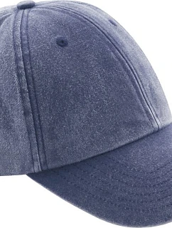 Beechfield B 655B Detská 6-panelová nízkoprofilová čiapka s kšiltom 53.655B vintage denim