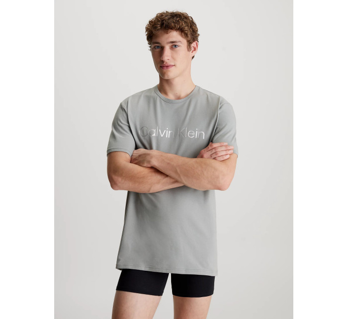 Pánska košeľa na spanie 000NM2264E 5JX sivá - Calvin Klein