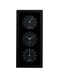 ARTICASA TERMINÁLNE TEPLOTNÉ HODINY 26X5x12CM ČIERNE